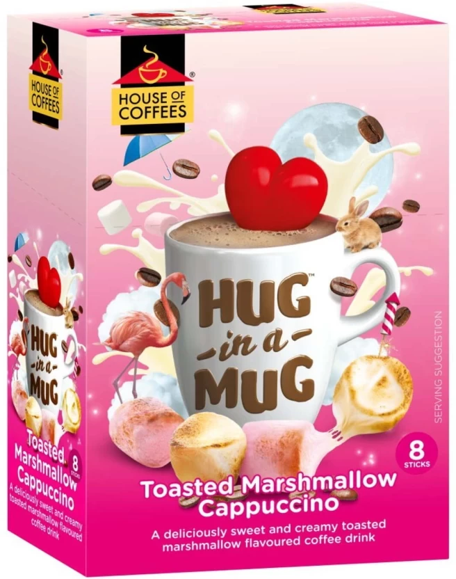 House Of Coffees Hug In A Mug Deliciously Sweet And Creamy Toasted Drink Instant Blend Coffee 24 g - Image 2