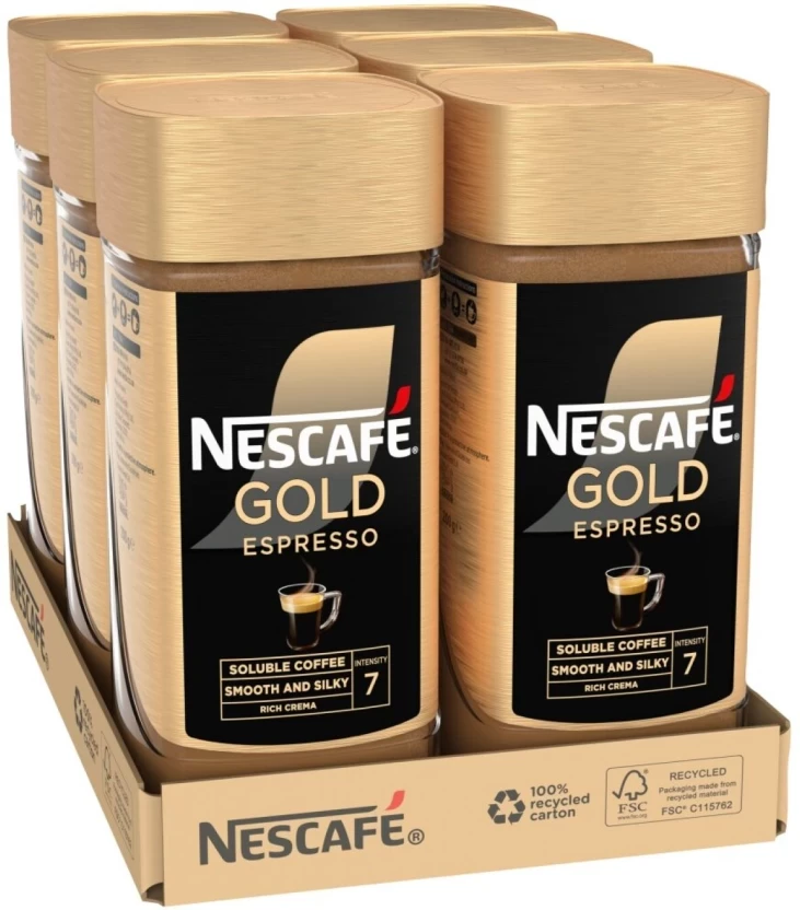 Nescafé Gold Espresso Instant Coffee 6 X 200 g - Image 2