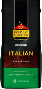 House Of Coffees Italian Dark Roast Ground Coffee 250 g