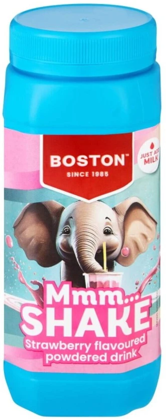 Boston Mmm...shake Strawberry Flavoured Powdered Drink 500 g - Image 2