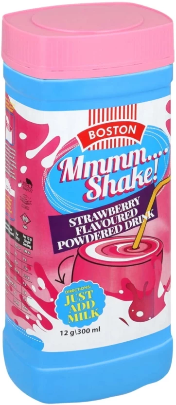Boston Mmm...shake Strawberry Flavoured Powdered Drink 500 g - Image 3