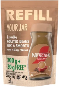Nescafé Crema Roasted Beans Refill Instant Coffee 230 g