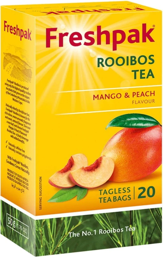 Freshpak Rooibos Mango Peach 20 Teabags - Image 2