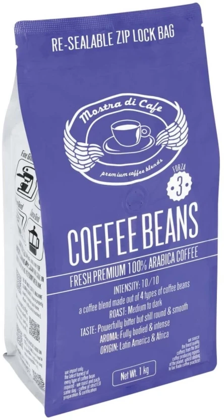 Mostra Di Cafe Fresh Arabica Beans Coffee 1 kg - Image 2