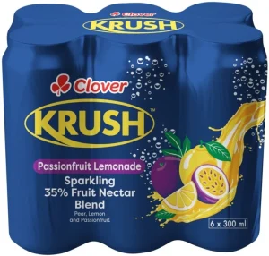 Clover Krush Passion Fruit Lemonade 6 X 300 ml