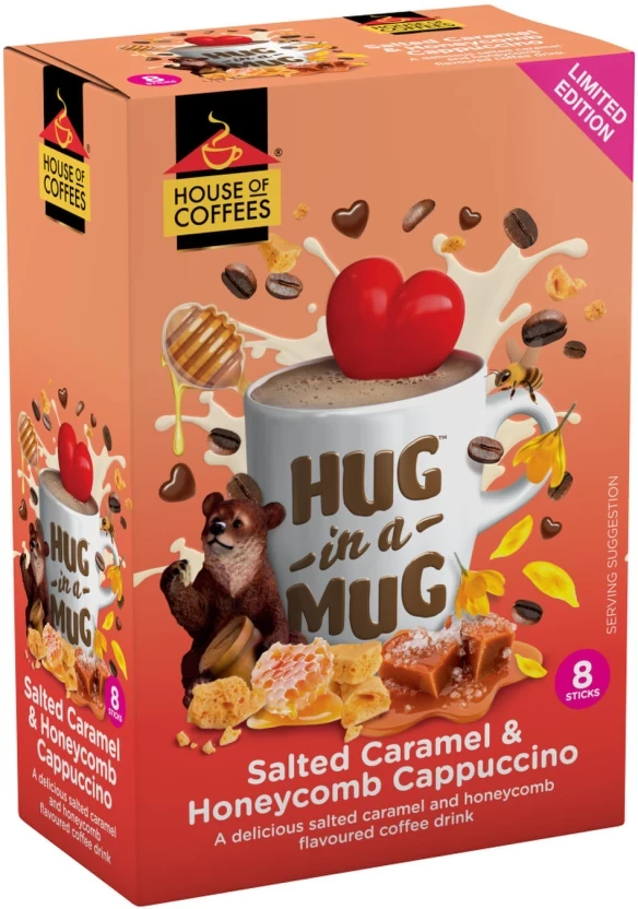 House Of Coffees Hug In A Mug Instant Caramel & Honeycomb Coffee 24 g - Image 2