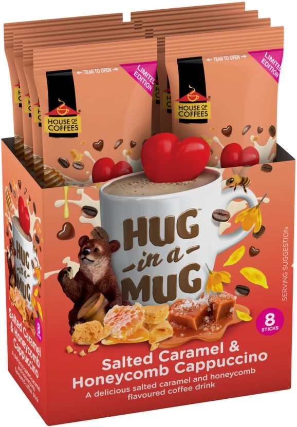 House Of Coffees Hug In A Mug Instant Caramel & Honeycomb Coffee 24 g - Image 3