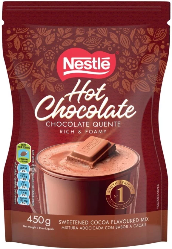 Nestle Hot Chocolate Cocoa Flavoured Drink 12 X 1 kg
