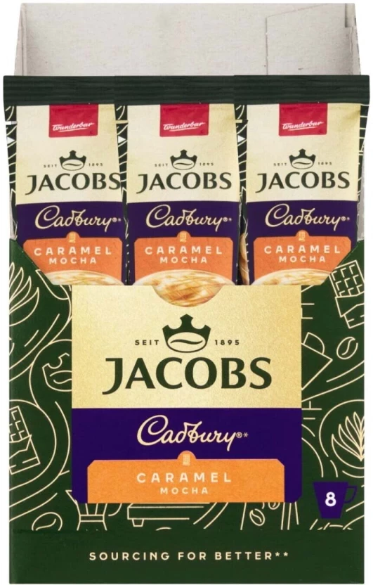 Jacobs Cadbury Caramel Mocha 8 X 144 g - Image 3