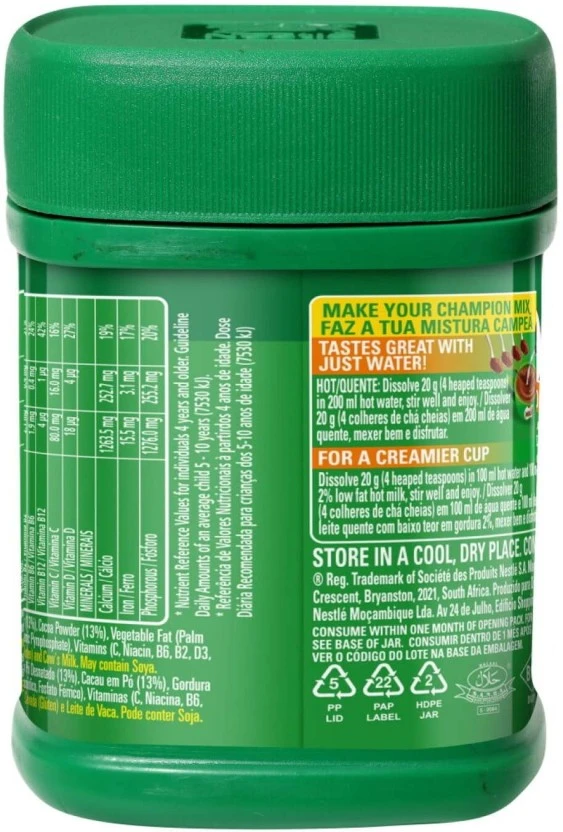 Nestle Milo Malt Powder Drink 6 X 125 g