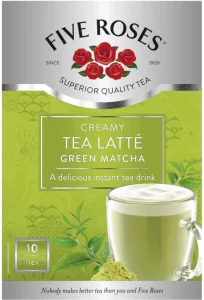 Five Roses Latte Green Matcha Instant 10 X 24 g Teabags