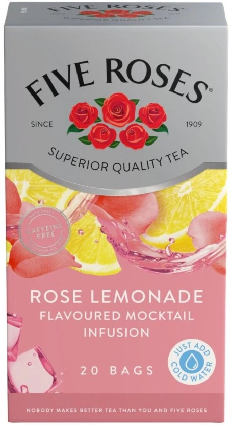 Five Roses Rose Lemonade Mocktail Infusion 20 Teabags - Image 3