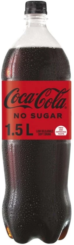 Coca-cola No Sugar Low Kilojoule Soft Drink 12 X 1.5 L