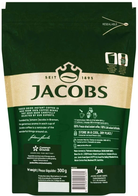 Jacobs Kronung Instant Coffee 300 g - Image 2