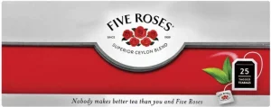 Five Roses Smooth Ceylon Blend Black 6 X 25 Teabags