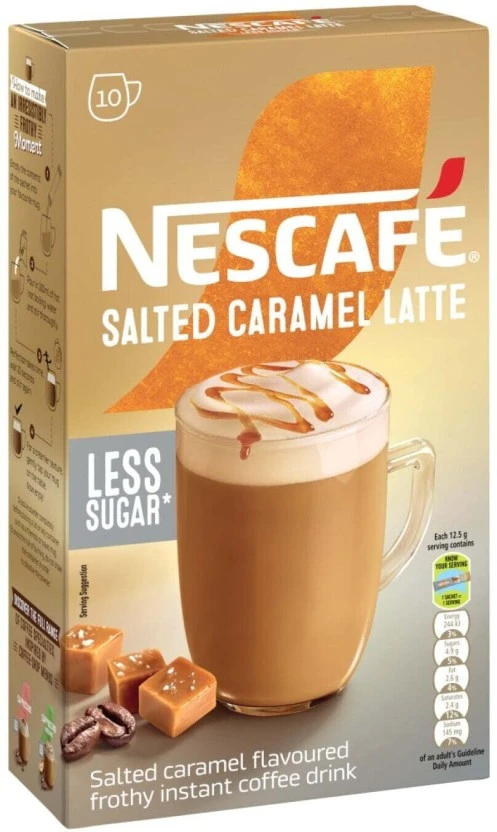 Nescafé Salted Caramel Latte Instant Coffee 125 g - Image 2