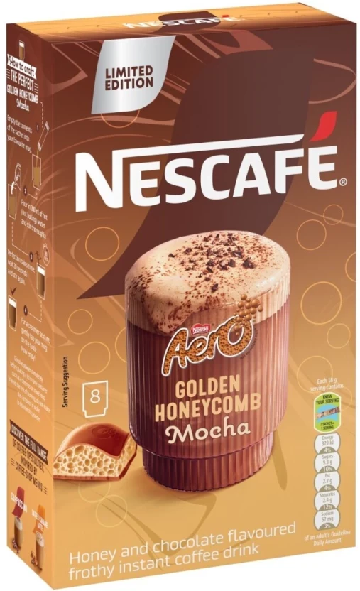 Nescafé Honeycomb Cappuccino Mocha Instant Coffee 10 X 18 g - Image 2