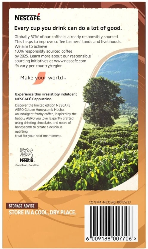 Nescafé Honeycomb Cappuccino Mocha Instant Coffee 10 X 18 g - Image 4