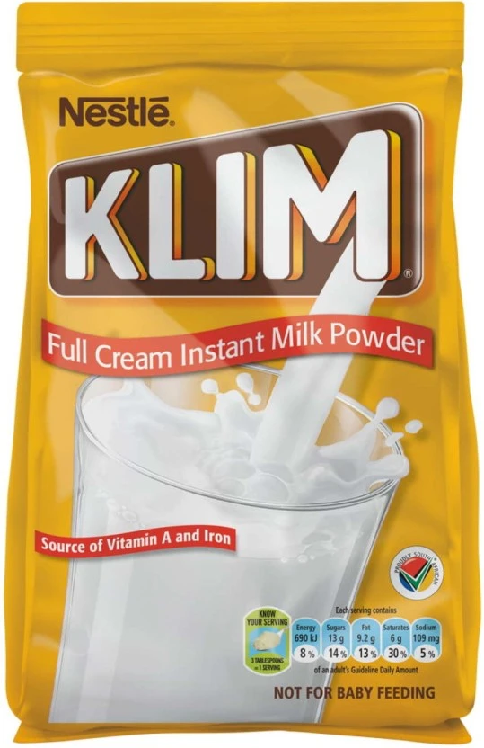 Nestle Klim Full Cream Instant Milk Powder 16 x 500 g