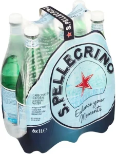 San Pellegrino Natural Sparkling Mineral Water 6 X 1 l