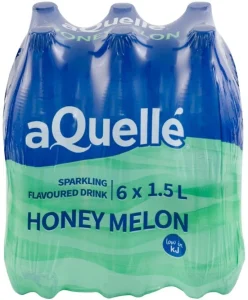 Aquelle Sparkling Honey Melon Flavoured Water 6 X 1. 5 l