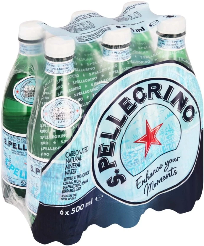 San Pellegrino Natural Mineral Carbonated Water 6 X 500 ml - Image 3