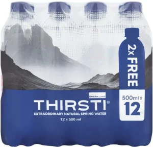 Thirsti Sparkling Natural Spring Water 12 X 500 ml - ShopCiti Grocery Market