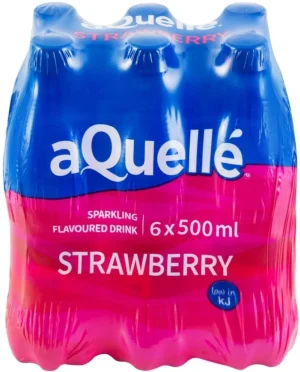 Aquelle Sparkling Strawberry Flavoured Water 6 X 500 ml - ShopCiti Grocery Market