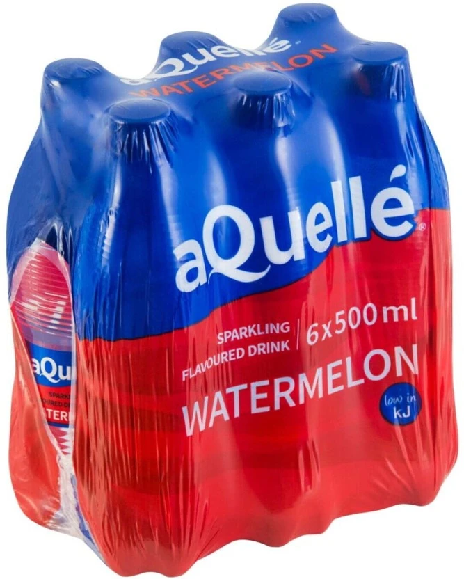 Aquelle Sparkling Watermelon Flavoured Water 6 X 500 ml - Image 2