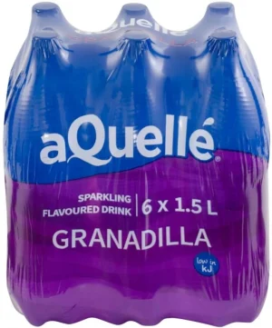 Aquelle Sparkling Granadilla Flavoured Water 6 X 1. 5 l - ShopCiti Grocery Market