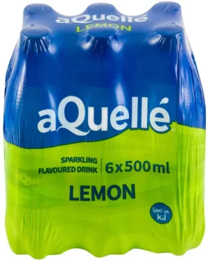 Aquelle Sparkling Lemon Flavoured Water 6 X 500 ml - ShopCiti Grocery Market