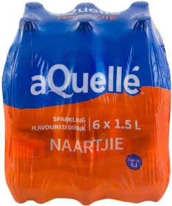 Aquelle Sparkling Naartjie Flavoured Water 6 X 1. 5 l