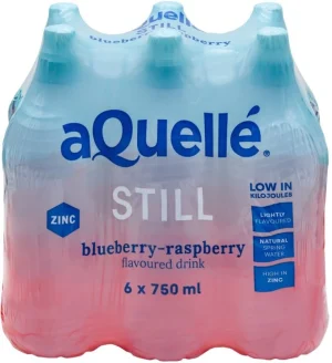 Aquelle Blueberry Raspberry Flavoured Water 6 X 750 ml - ShopCiti Grocery Market