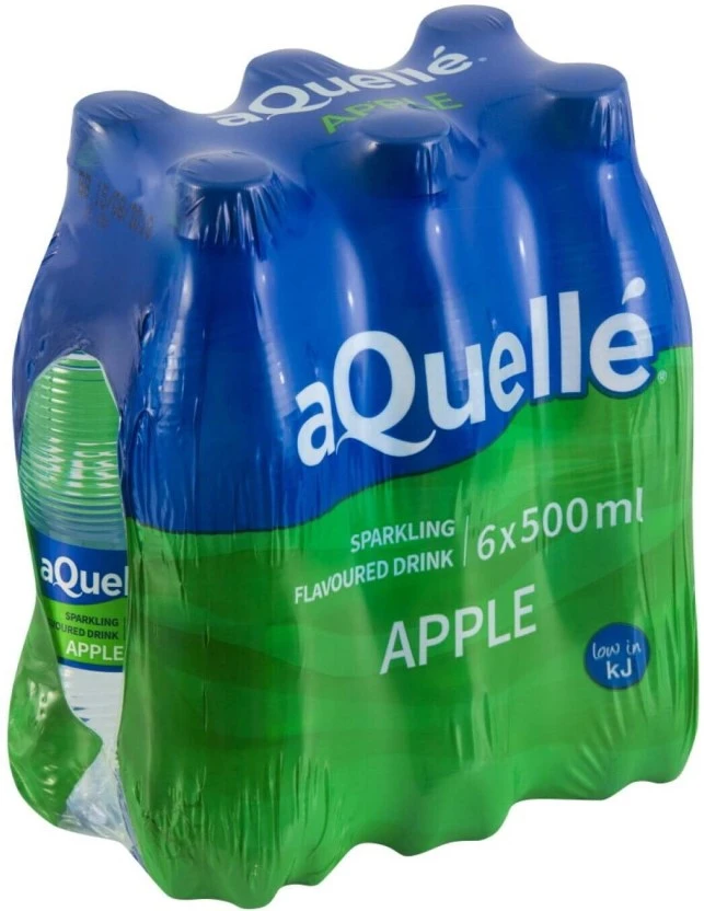Aquelle Sparkling Apple Flavoured Water 6 X 750 ml - Image 2