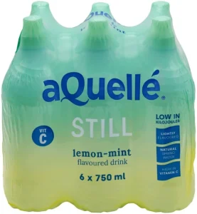 Aquelle Lemon-mint Drink Flavoured Water 6 X 750 ml