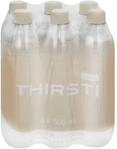 Thirsti Sparkling Litchi Flavoured Water 6 X 500 ml