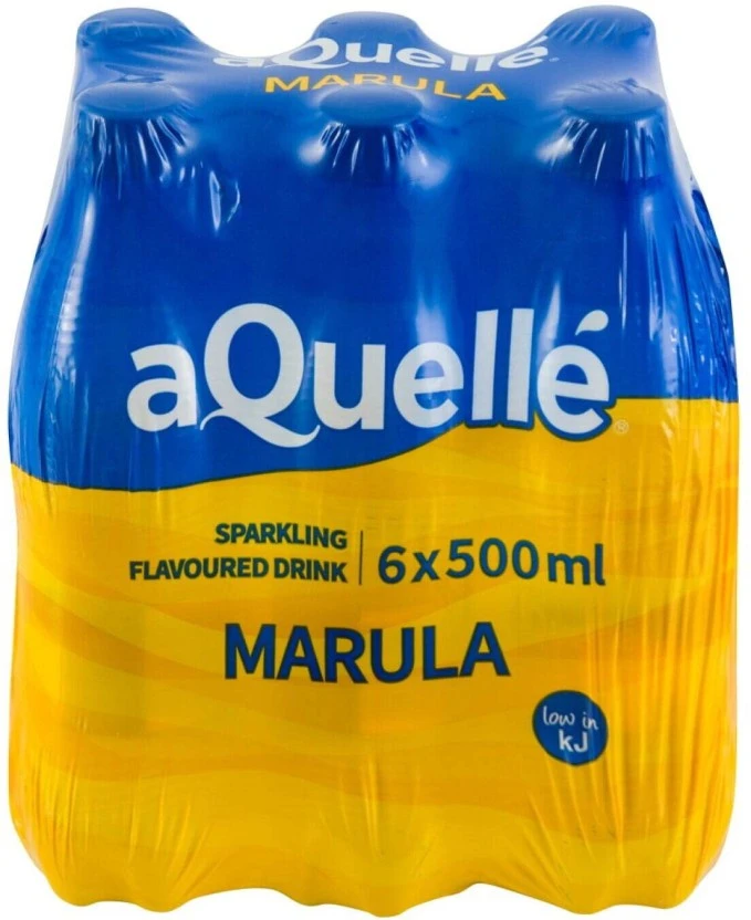 Aquelle Sparkling Marula Flavoured Water 6 X 500 ml