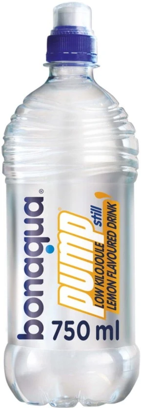 Bonaqua Pump Low Kilojule Still Lemon Flavoured Water 6 X 750 ml