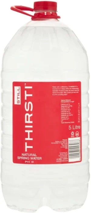 Thirsti Still Natural Spring Mineral Water 5 l