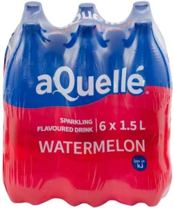 Aquelle Sparkling Watermelon Flavoured Water 6 X 1. 5 l